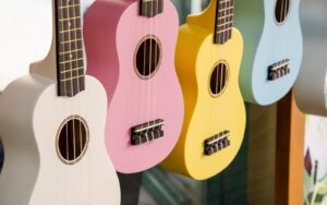 Best Ukuleles for beginners hanging on wall