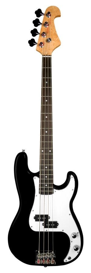 Electric Bass Instrument White Background (1)
