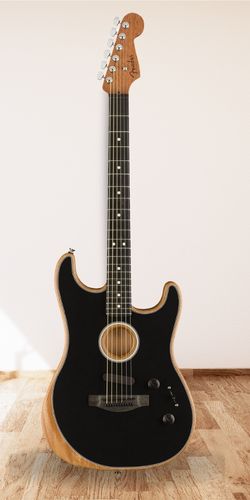 Fender Acoustasonic Acoustic-Electric Guitar in studio room
