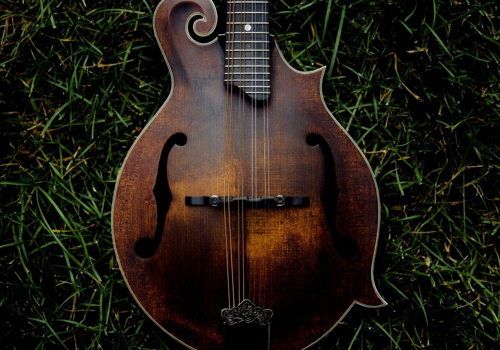 mandolin on the ground