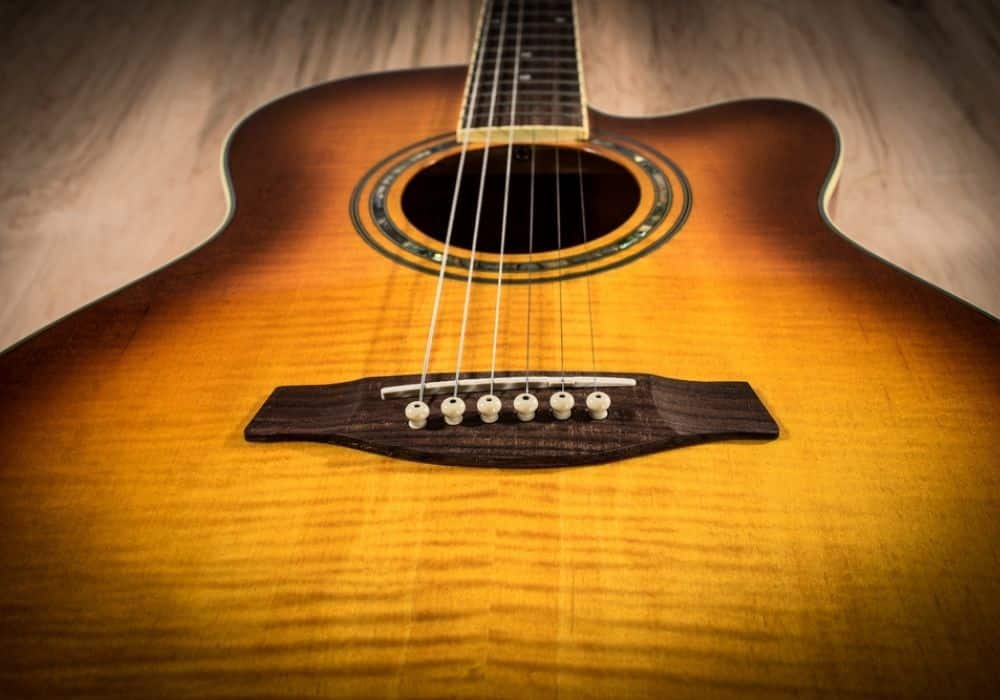 a fender acoustic guitar
