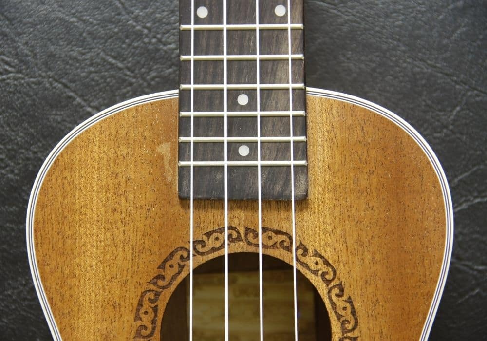 baritone ukulele close up